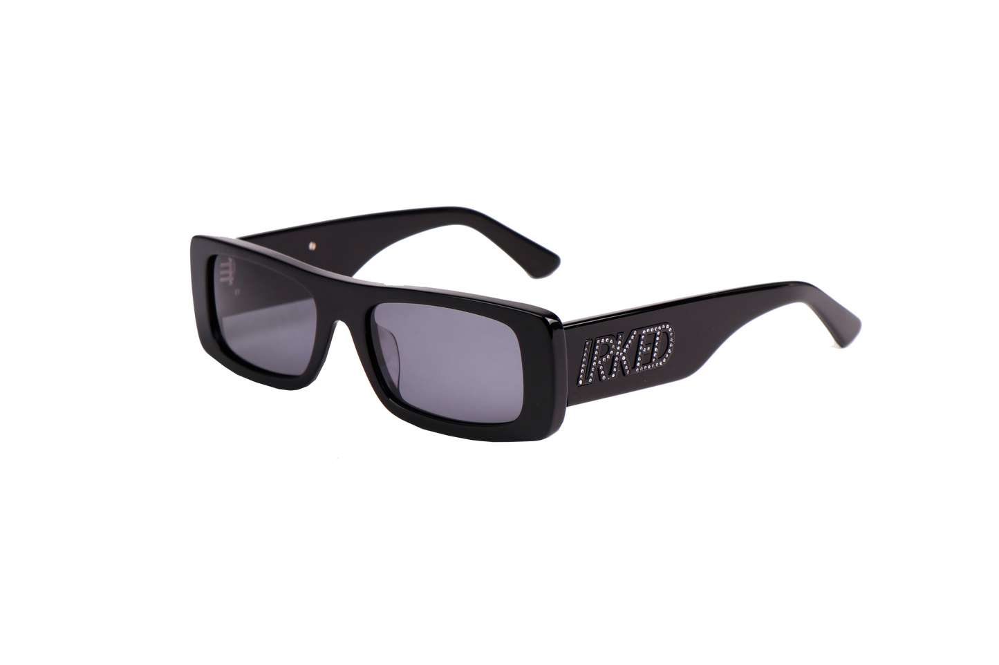 Irked Jet Black Summer Rhine Stone Unisex