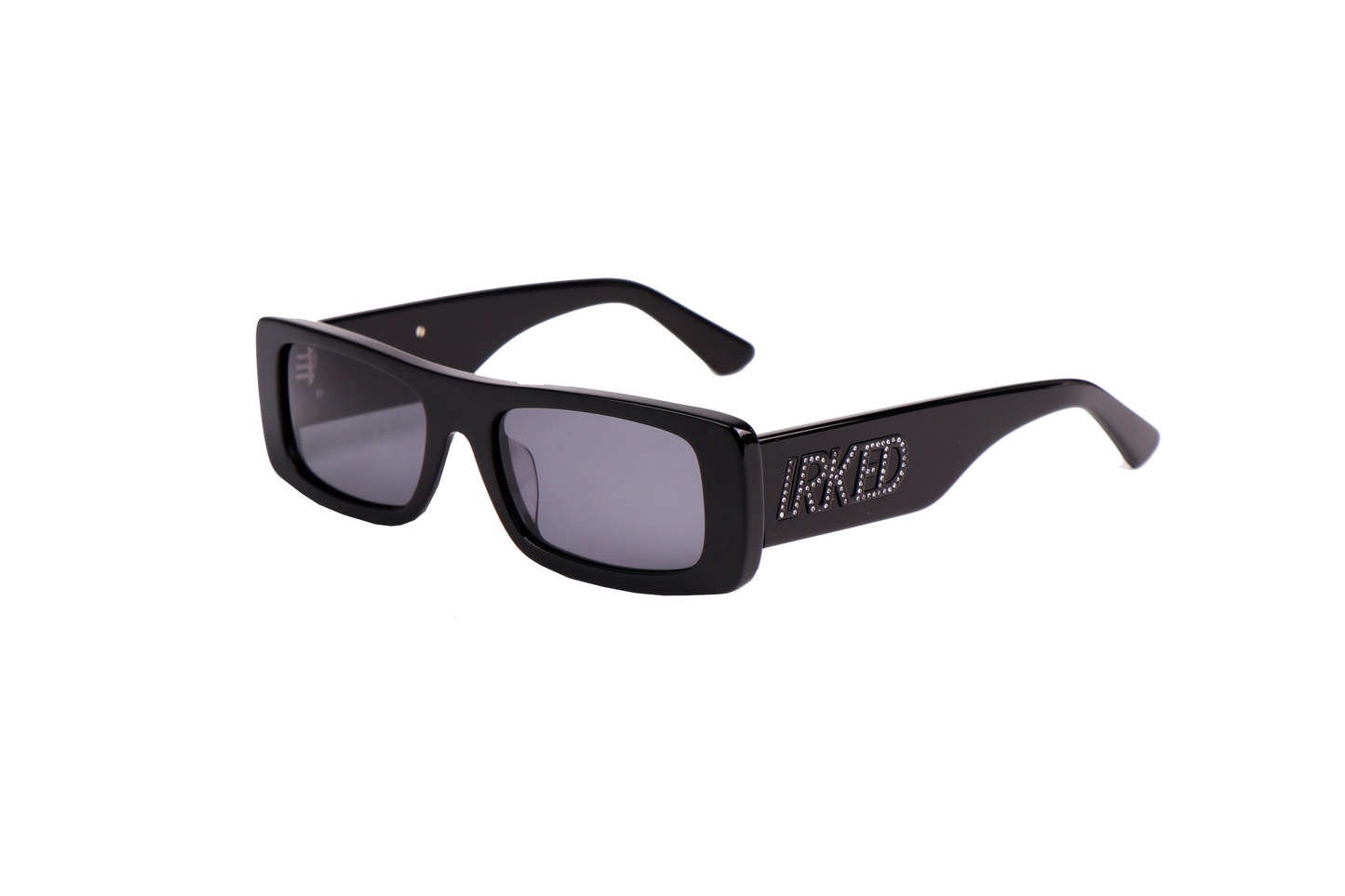 Irked Jet Black Summer Rhine Stone Unisex